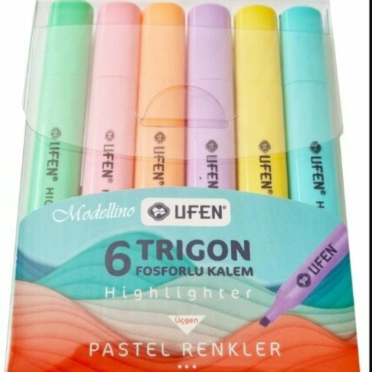 UFEN FOSFORLU KALEM TRİGON NEON 6LI