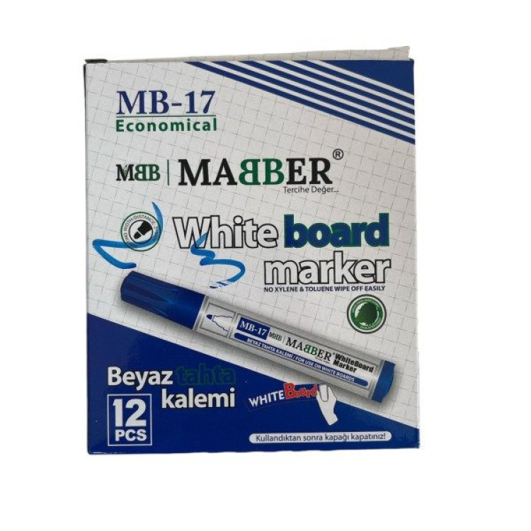 MABBER MB-17-M TAHTAKALEMİ MAVİ 12Lİ