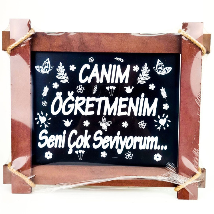 AHŞAP PANO ÖĞRETMENLER GÜNÜ 27X32CM