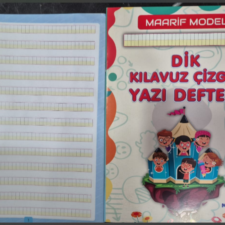 A4 GÜZEL YAZI DEFTERİ (DİK KILAVUZ ÇİZGİLİ) 40SY YENİ MARİF MODELİ