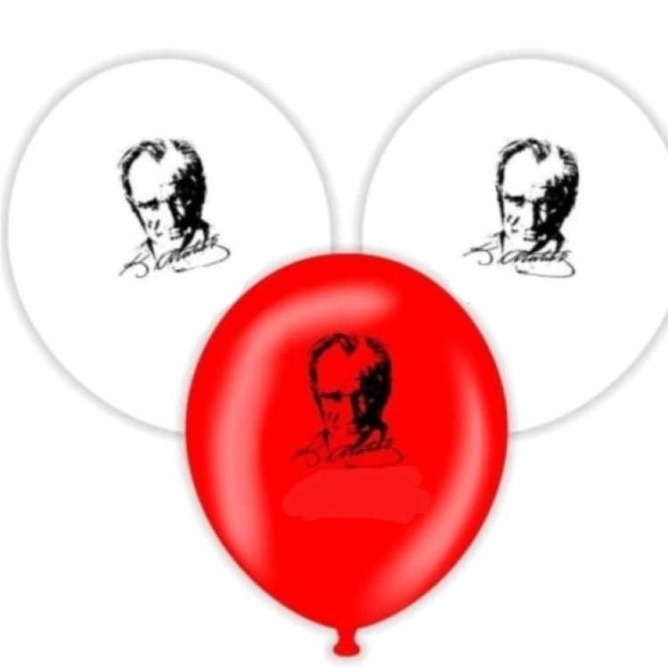 Balon Ata, Atatürk 12inc (POŞET100) 23nisan/29ekim