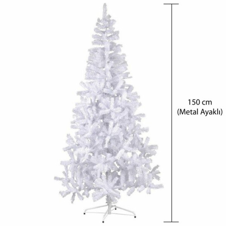 LÜX BEYAZ 150 CM 220 DALLI ÇAM AĞACI