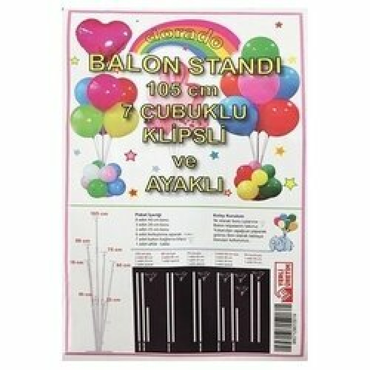 BALON STANDI 7Lİ 105 CM