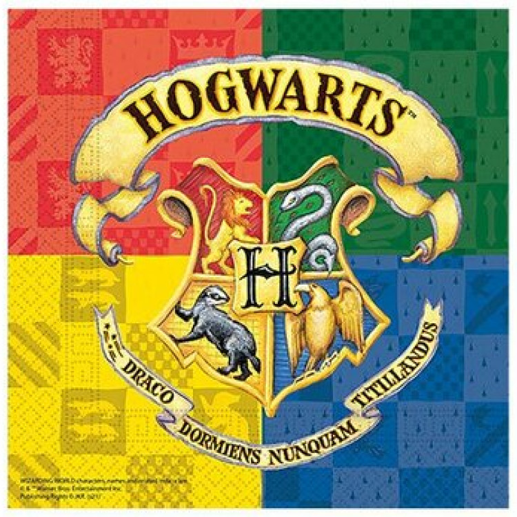 B.E. LİSANSLI HARRY POTTER HOGWARTS PEÇETE 33X33 20Lİ