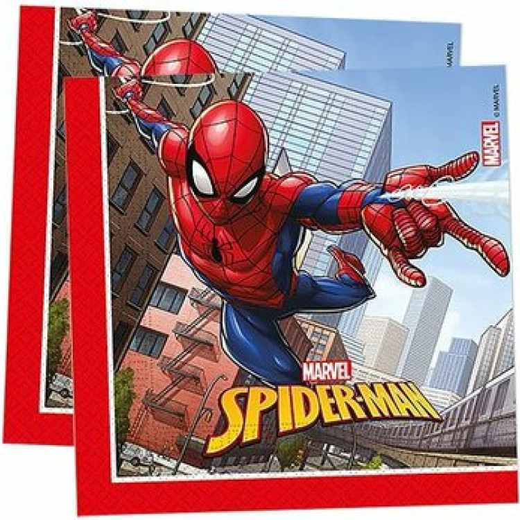 B.E. LİSANSLI SPİDERMAN CRIME FIGHTER PEÇETE 33X33 16LI