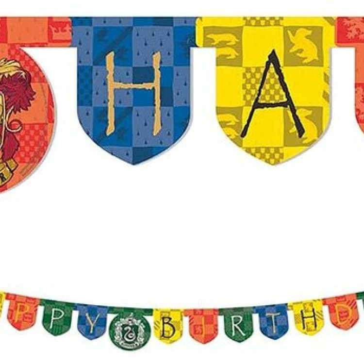 B.E. LİSANSLI HARRY POTTER HOGWARTS HAPPY BIRTHDAY BANNER