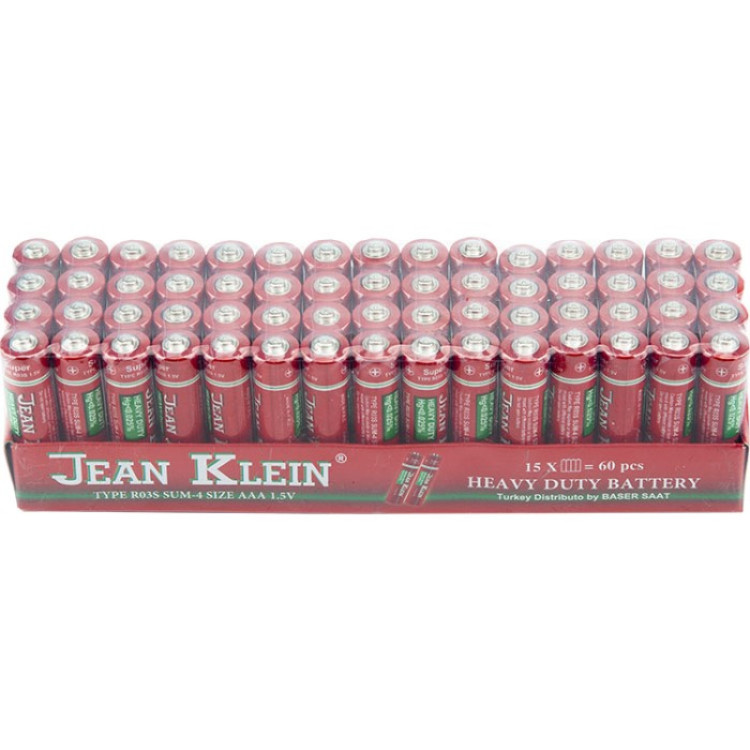 KÜÇÜK JEAN KLEIN  PİL 60LI R03S SUM-4 SİZE AAA 1,5V