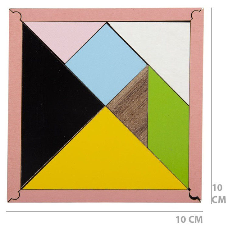 KÜÇÜK 7 PARÇA TANGRAM 10CM*CM10