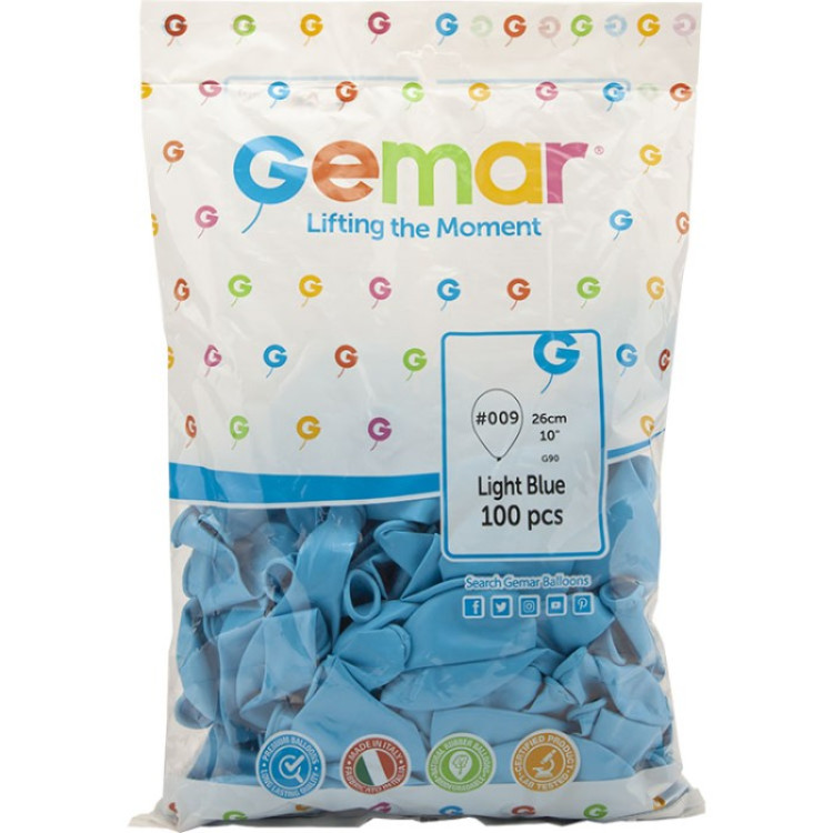 GEMAR AÇIK MAVİ 10 İÇ MEKAN BALON G90-LİGHT BLUE