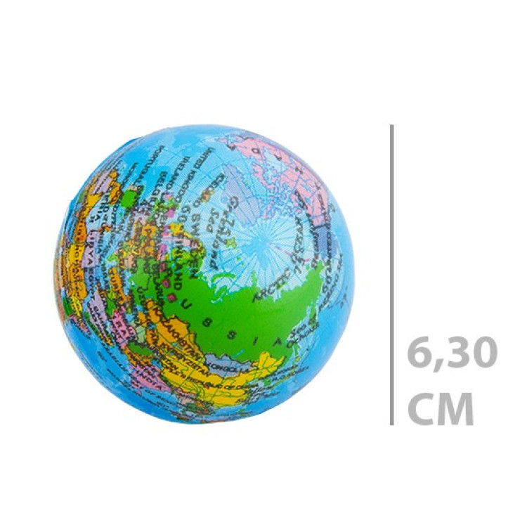 KÜÇÜK DÜNYALI STRES TOPU 6,3CM ALM-3401-2