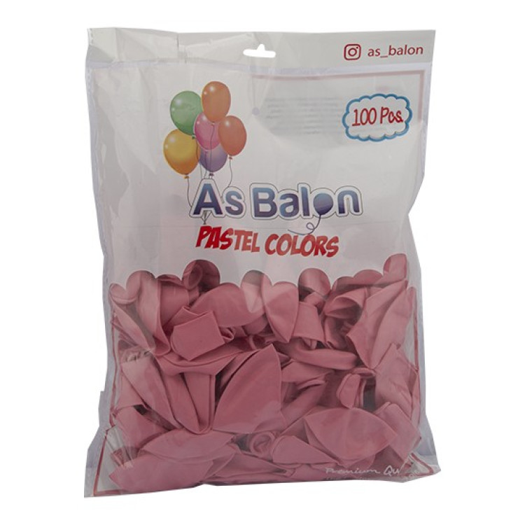 AS HELYUM AÇIK PEMBE İÇ MEKAN BALON#