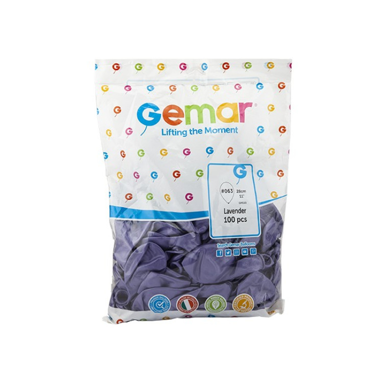 GEMAR METALİK LİLA(LAVENDER)  BALON 11 İNCH GM-110#