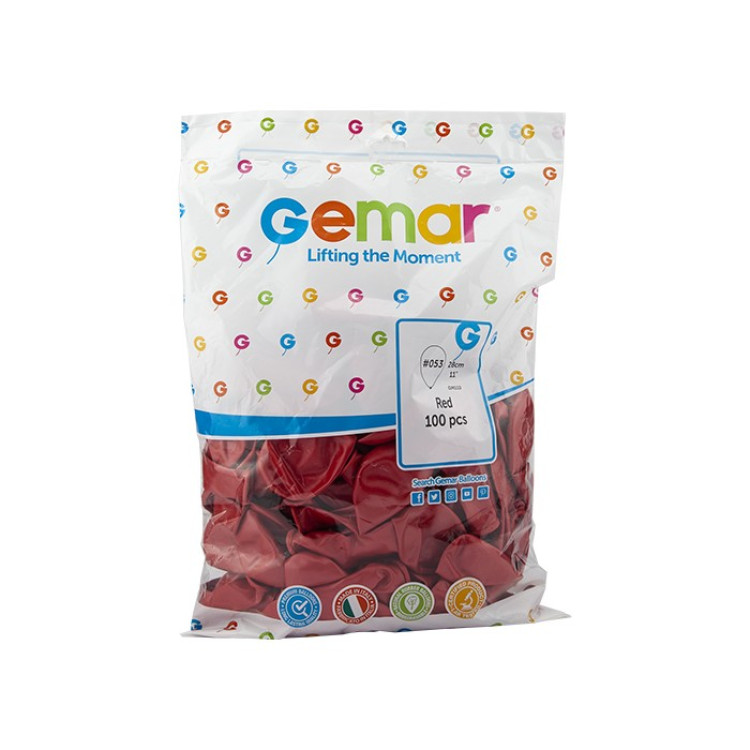 GEMAR METALİK KIRMIZI(RED) BALON 11İNCH GM-110#