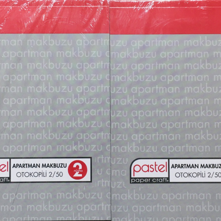 PASTEL 2/50 OTOKOPİLİ APARTMAN MAKBUZU *12