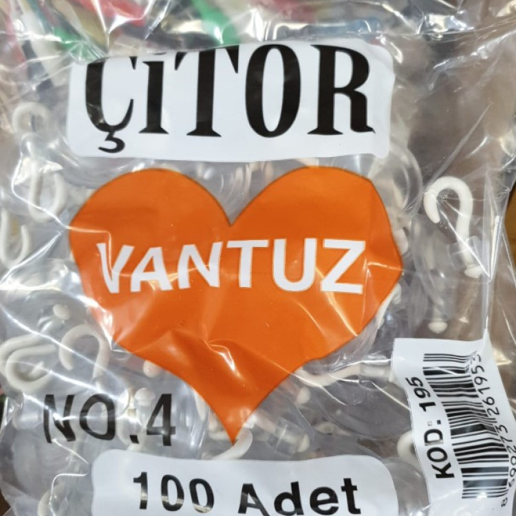 BURÇİN NO:4 BÜYÜK 4CM VANTUZ (BOX100)*K