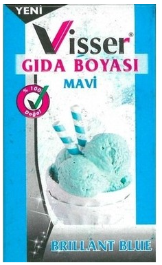 VİSSER GIDA BOYASI MAVİ (BOX12)