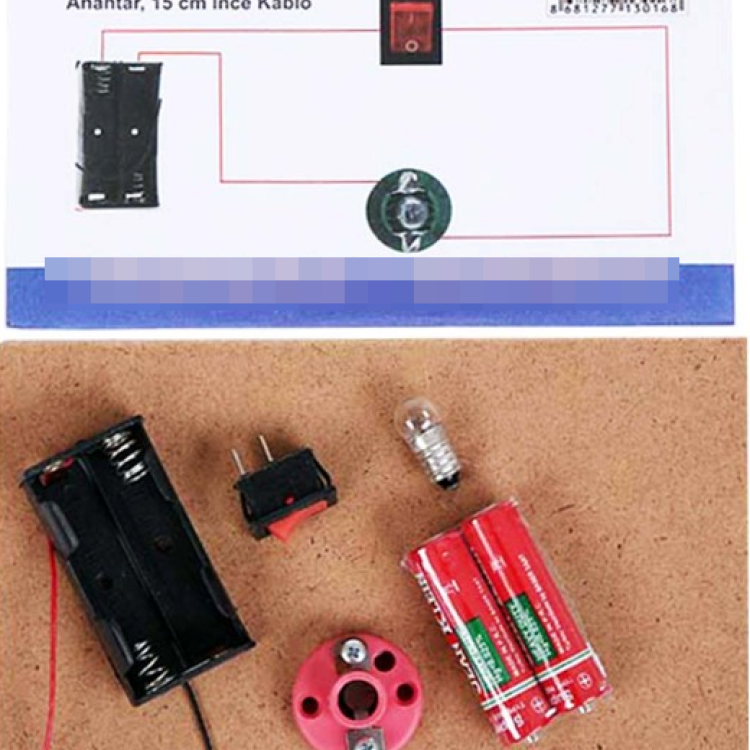 Elektrik Devresi Deney Seti Kutusuz (PİLLİ) *k