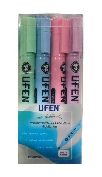 UFEN KALEM TİPİ FOSFORLU 4LÜ SET PASTEL