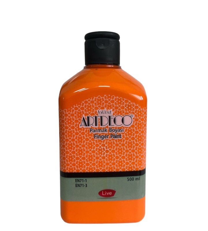 ARTDECO PARMAK BOYASI 500 ML TURUNCU