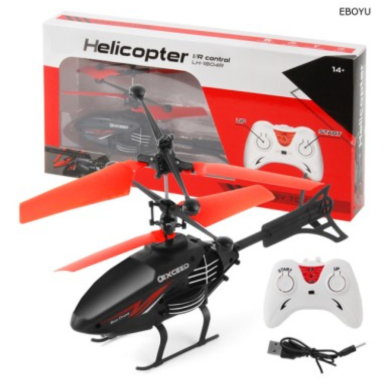 KUT.ŞARJLI U/K UÇAN VE SENSÖRLÜ HELİKOPTER 2 FONKSİYONLU 18CM