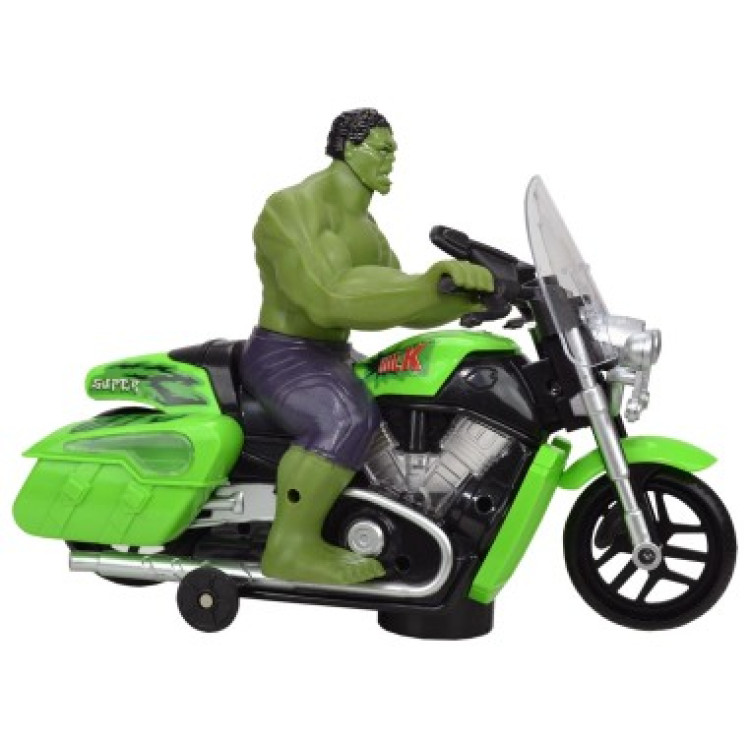 KUT.PİLLİ HULK MOTOR SESLİ IŞIKLI ÇARP-DÖN 20CM