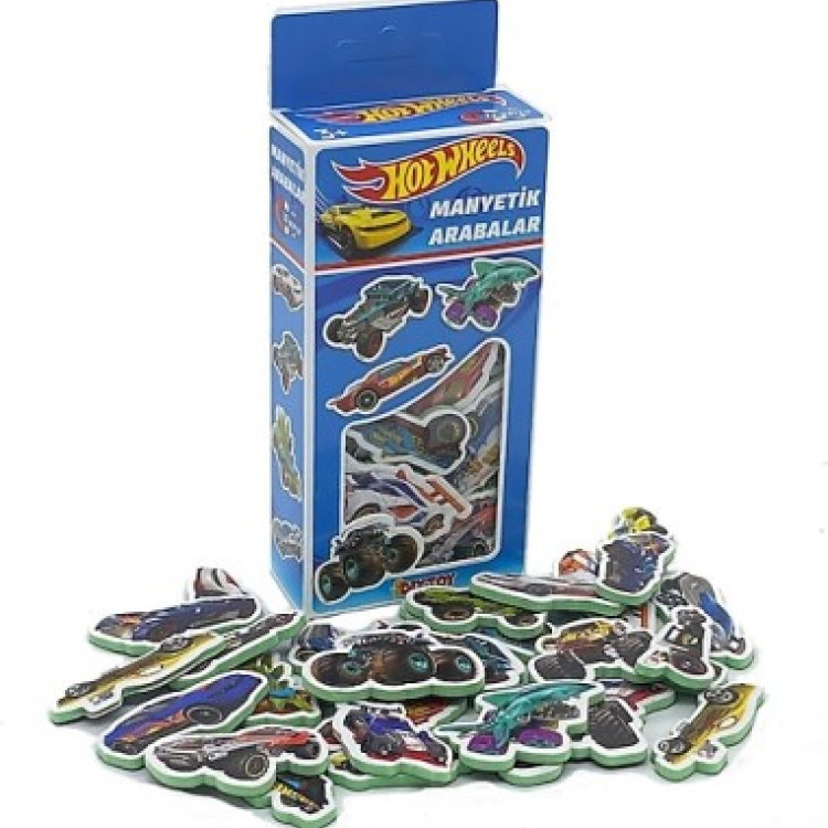 KUT.HOTWHEELS MANYETİK ARABALAR 22PCS