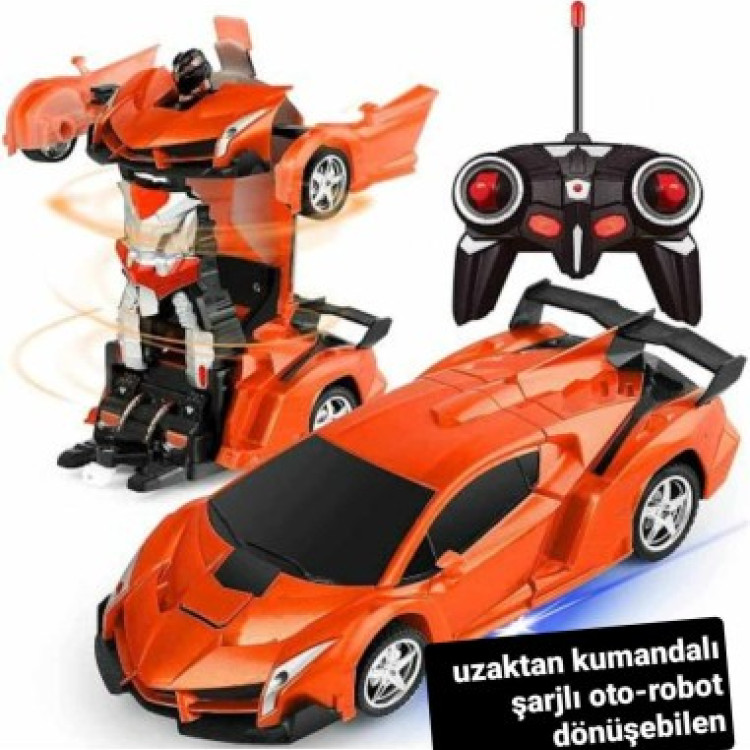 KUT.U/K ŞARZLI OTO-ROBOT DÖNÜŞEN ARABA 20CM 1:24