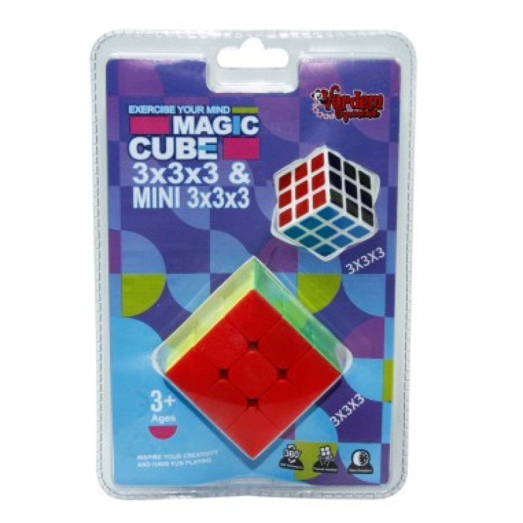 VAKUMDA 2Lİ MAGIC CUBE ZEKA KÜPÜ 3x3x3 KALİTELİ