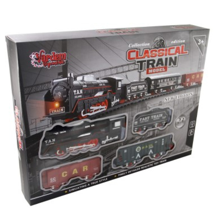 KUT.PİLLİ RAYLI 23 Parça Classic Tren Set