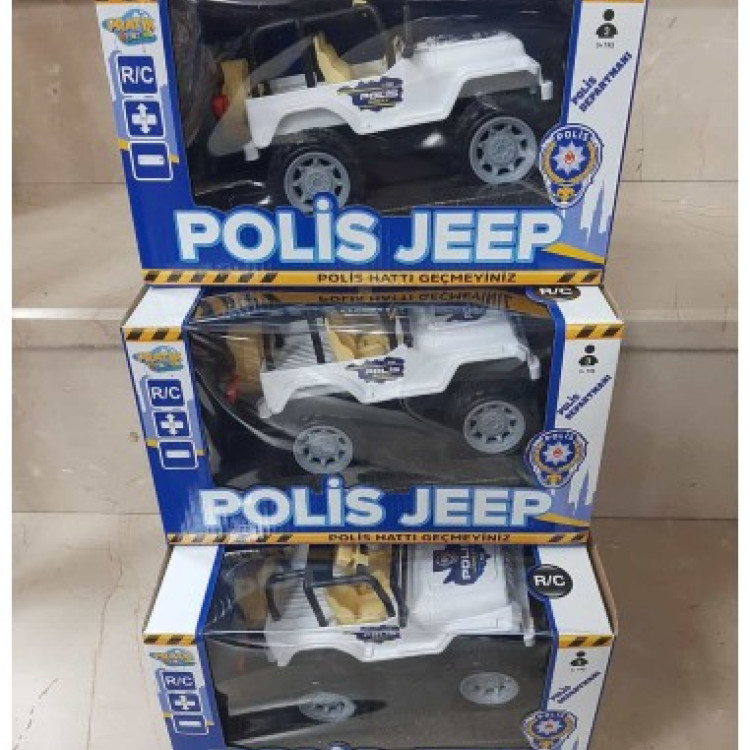 KUT.U/K PİLLİ İLERİ-GERİ POLİS JEEP 16CM