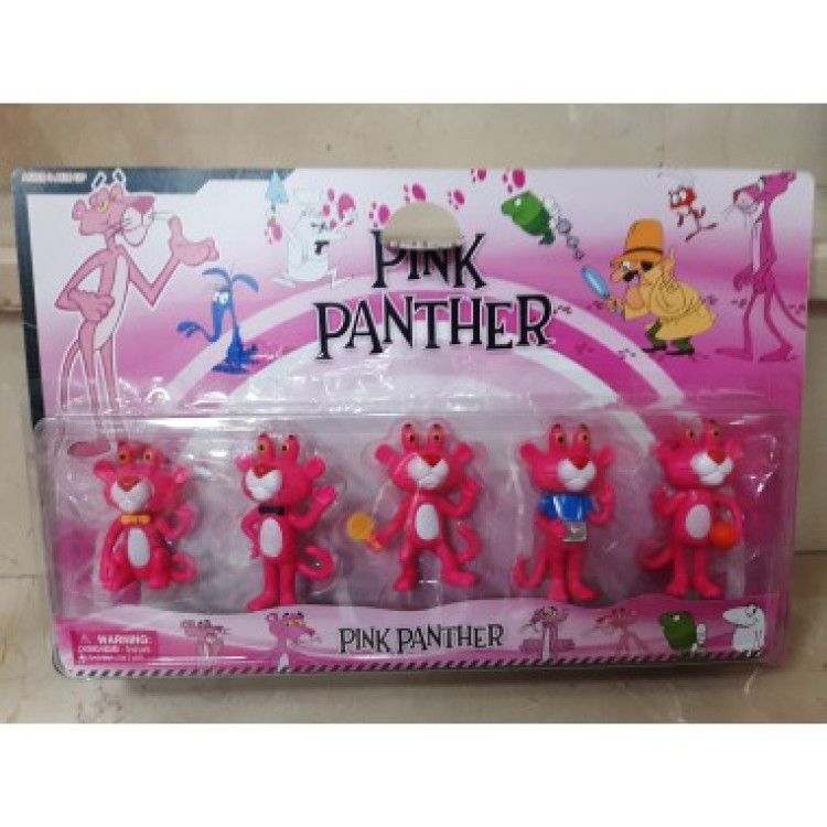 KART. 5Lİ PEMBE PANTER SET 8CM