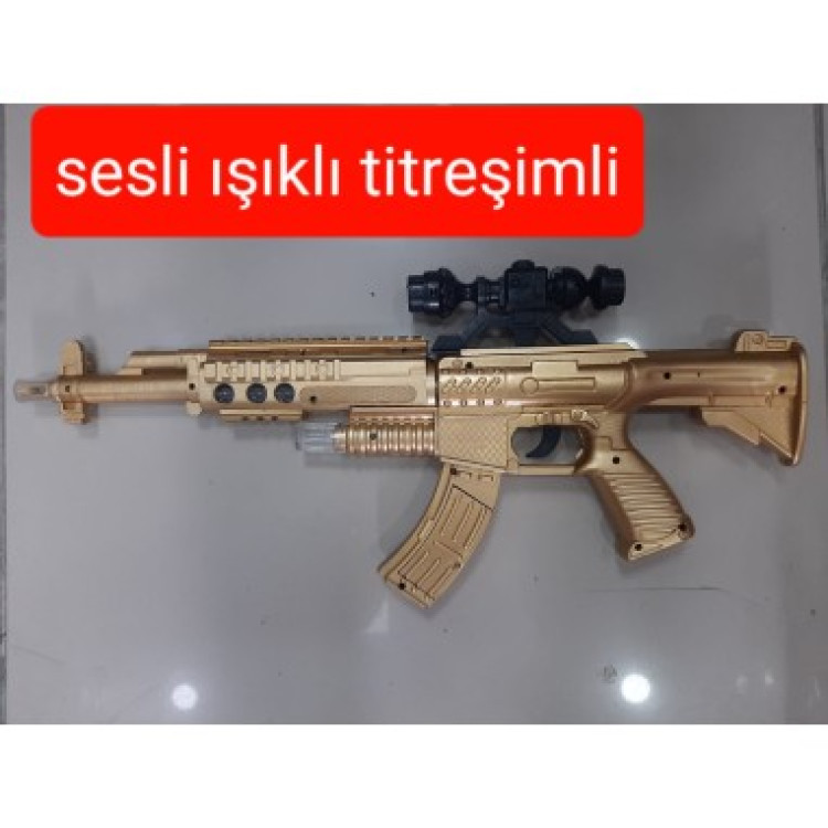 PVC DE PİLLİ SESLİ TİTREŞİMLİ SİLAH 54CM