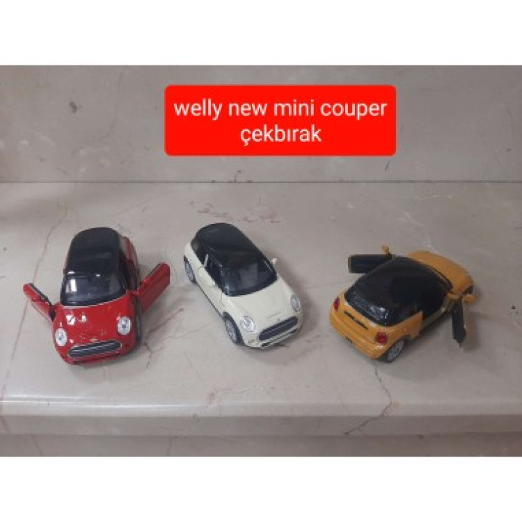 WELLY METAL ÇEKBIRAK NEW MİNİ COUPER  12 CM