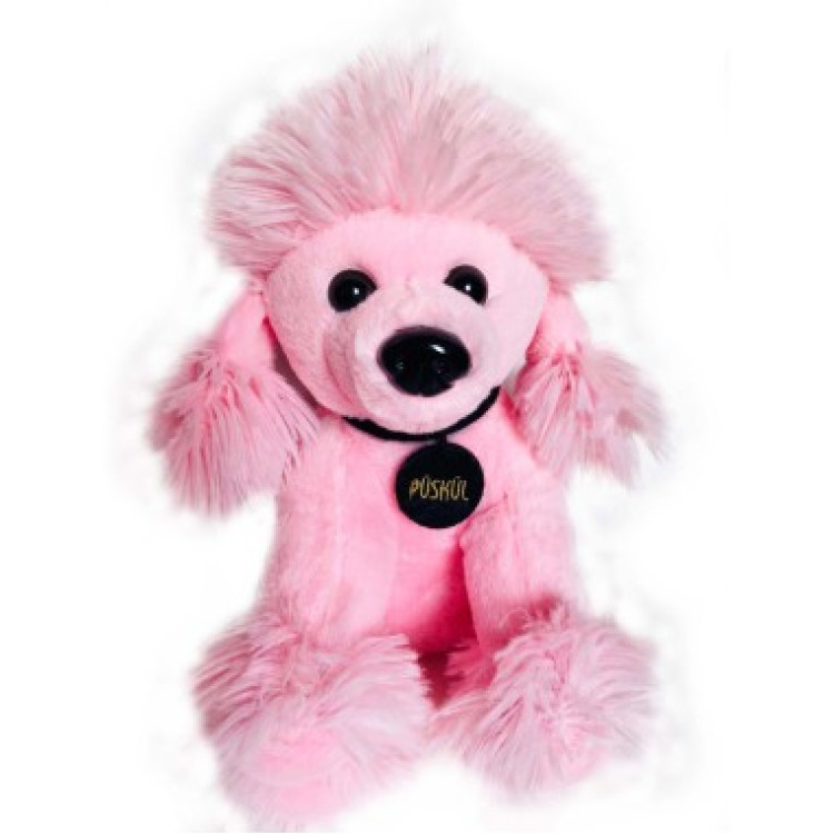 28 CM PELUŞ PÜSKÜL PEMBE KÖPEK