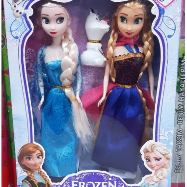 KUT.2Lİ ELSA -ANNA FROZEN BEBEK SET 27CM