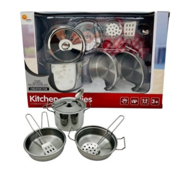 KUT.METAL 8 PCS EMAYE TENCERE SET