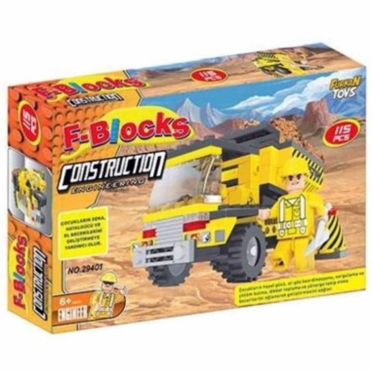 KUT.115 PCS İNŞAAT KAMYON LEGO