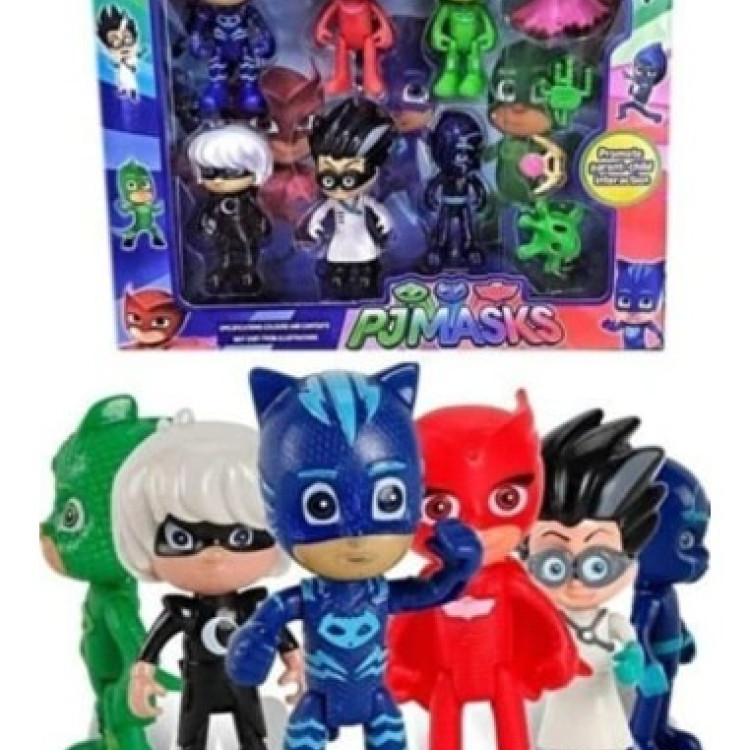 KUT.6LI PJMASKS SET 8CM İTHAL