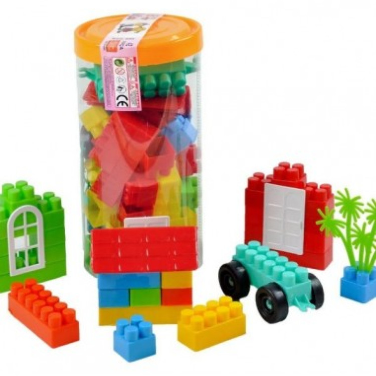 42 PCS LEGO PVC SİLİNDİR KUTULU