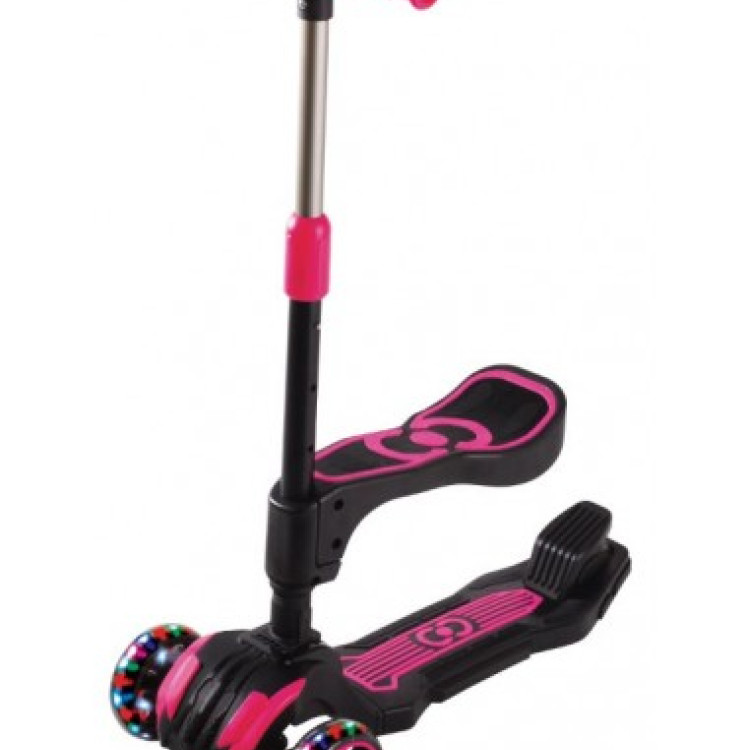 COMBO PEMBE OTURAKLI 3 TEKER IŞIKLI SCOOTER