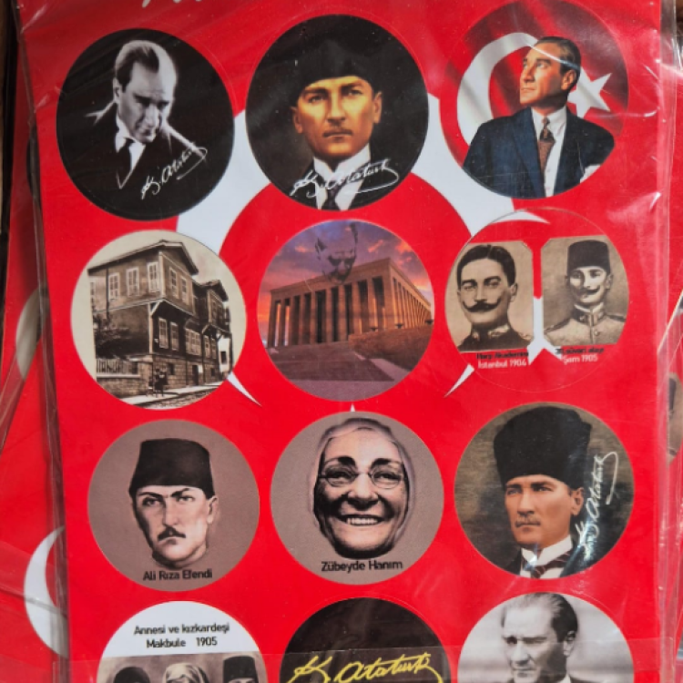 ATATÜRK KÖŞESİ STİCKER (BOX25)