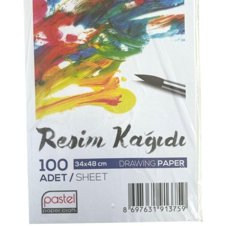 PASTEL RESİM KAĞIDI 100'LÜ 35*50 *15