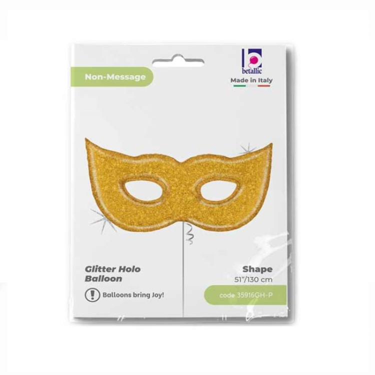 Folyo Balon Grabo 51" Gold Glıtter Mask 130cm