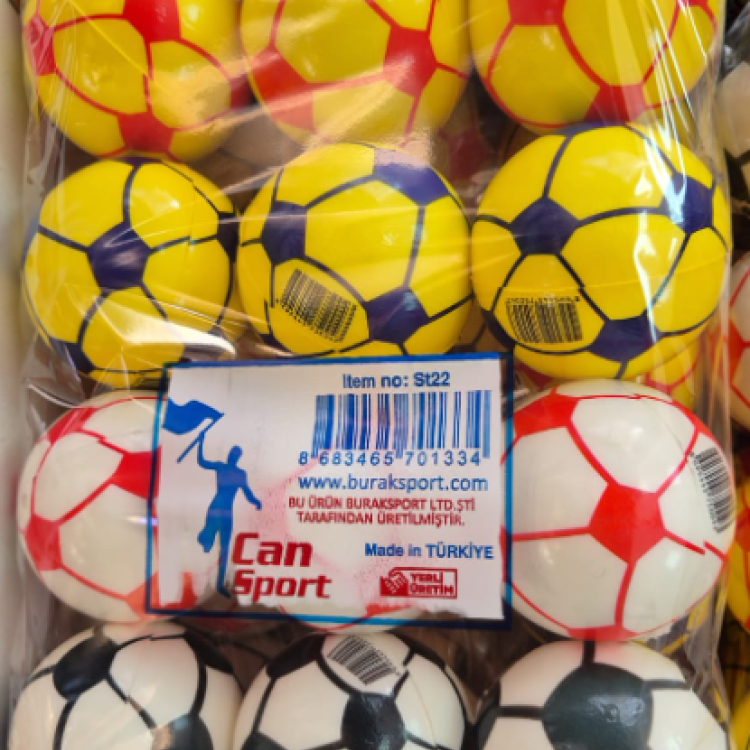 STRES TOPU ST22F 7,6CM TARAFTAR FUTBOL TOPU 12Lİ