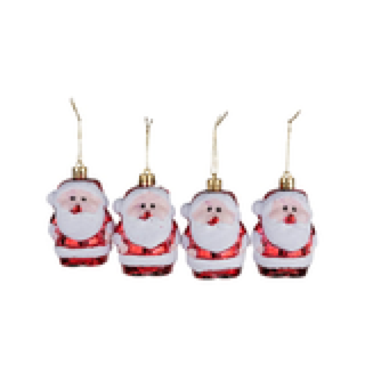 Yılbaşı Süsü Noel Baba 8 Cm 4'lü