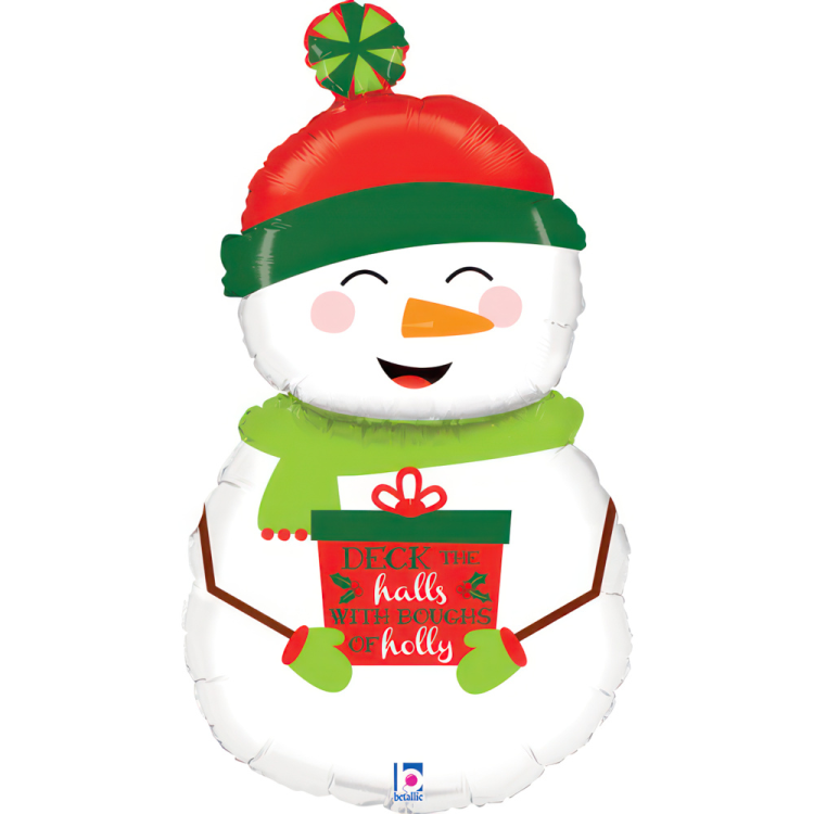 Folyo Balon Grabo 40" P. Holiday Snowman 101cm