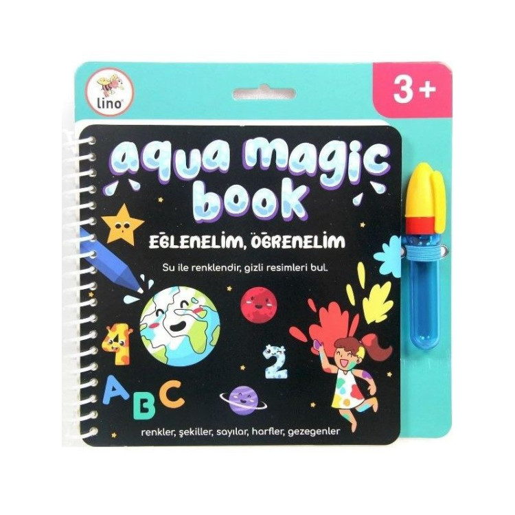 LİNO AQUA MAGİC BOOK EĞLENELİ ÖĞRENELİM(SİHİRLİ BOYAMA KİTABI)