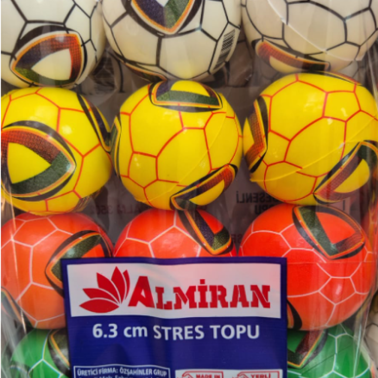 STRES TOPU 6,3CM FUTBOL TOPU 12Lİ