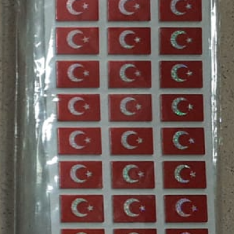 KÜÇÜK STİCKER 41 BAYRAK (BOX20)