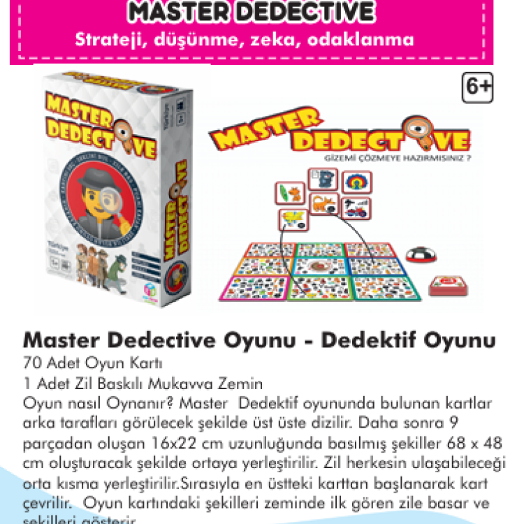 MASTER DEDECTİVE - DEDEKTİF OYUNU